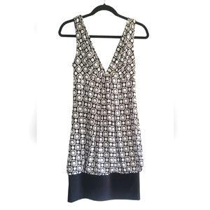 AB Studio Black and White Cocktail Dress Size Small